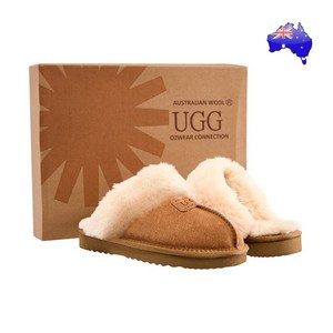 UGG 어그 본사 남녀 공용 시그니처 쉽스킨 코케트 털슬리퍼 OB-114