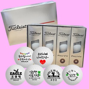 정품 4피스 골프공 1더즌(12알) 로고제작무료 홀인원볼 기념볼 골프공선물