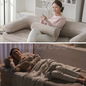 [인포벨]TV홈쇼핑정품 애드크로스 영국 마이가 원터치 에어 쿠션 소파 휴대용 차박 캠핑 야외 자동 쇼파