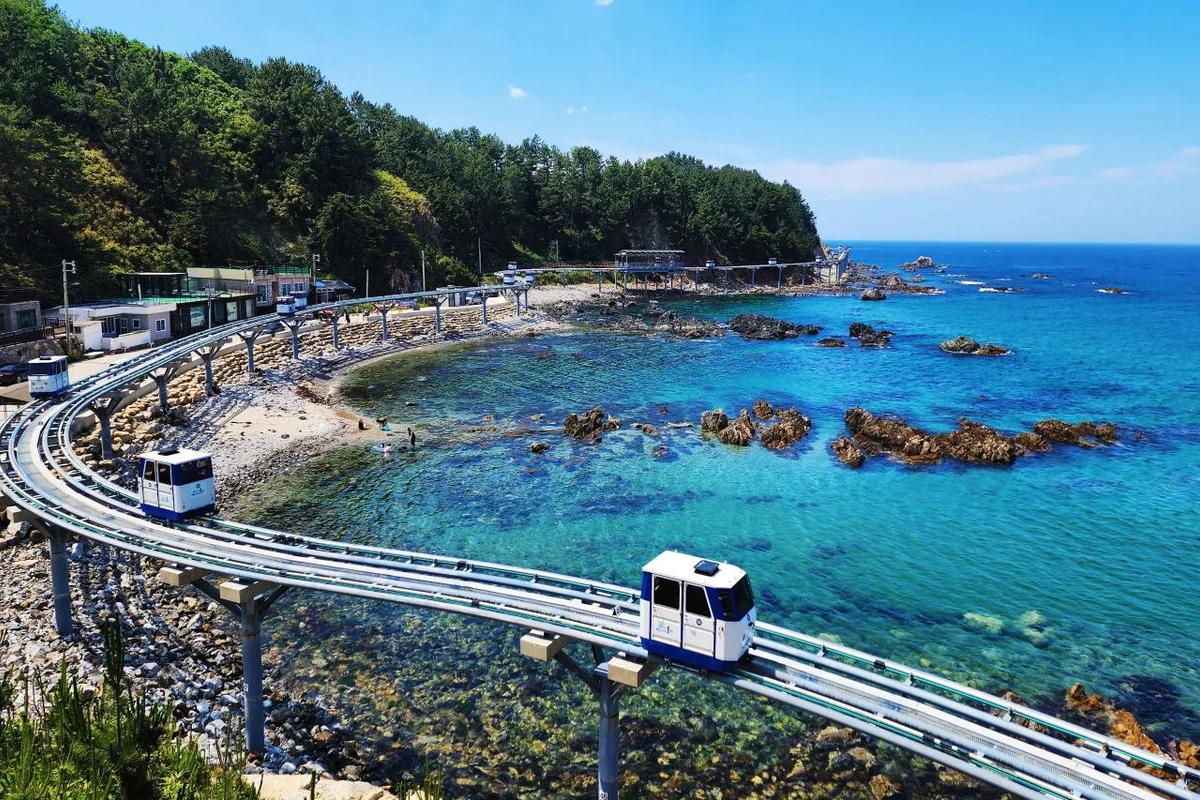 울진 산책: 죽변해안스카이레일 - 울진 여행 여행